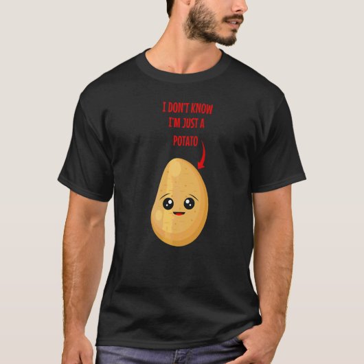 フードパンビーガンポテト1 Tシャツ (正面)