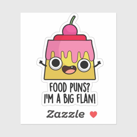 フードパン – 私は大きなフランおもしろいデザートパン シール (シート)