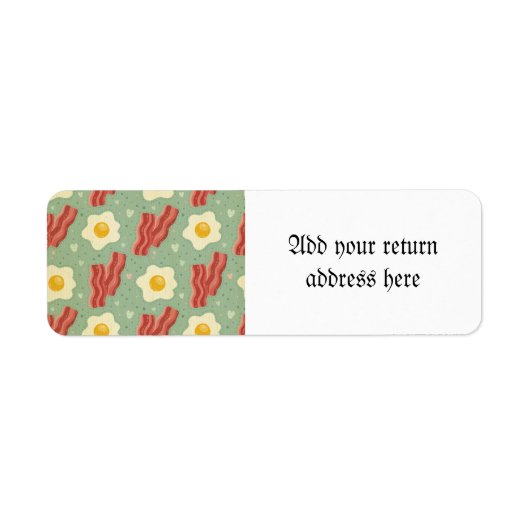 フードヒップスター,トレンディー,ベーコン,卵,ティール(緑がかった色),ヴィンテージ,グランジ, ラベル (正面)