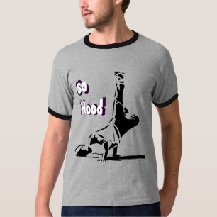 フードヒップホップダンス Tシャツ