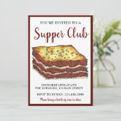 フードビーフイタリアンラザグナディナーパーティー夕食クラブ 招待状 (スタンド正面)