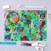 フードファイトグラフィティ抽象芸術 薄葉紙 (クラフト)