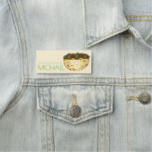 フードファラ地中海のフェルPitaレストランサーバー 名札 (インサイチュ)