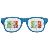 フードフイタリアンラグパーティーシェード レトロサングラス (正面)