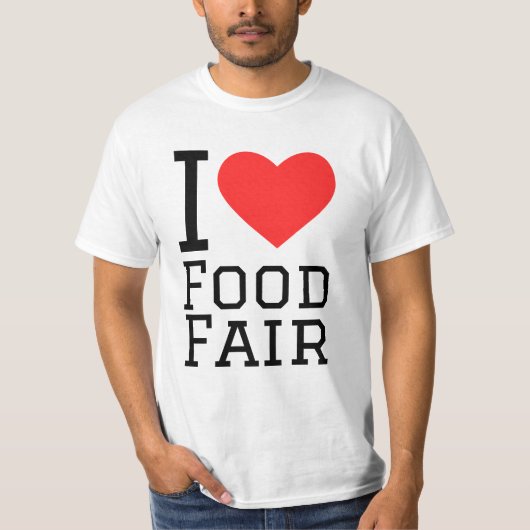 フードフェアが好き Tシャツ (正面)