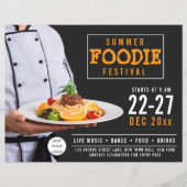 フードフェスティバルケータリングレストランビジネス チラシ (正面)