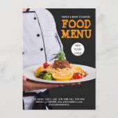フードフェスティバルケータリングレストランビジネス メニュー (正面)