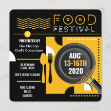 フードフェスティバル現代のフライヤー