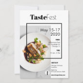 フードフェストの招待チラシ 招待状 (正面)