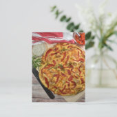 フードフォトグイタリアンロッカシア赤唐辛子パン ポストカード (スタンド正面)