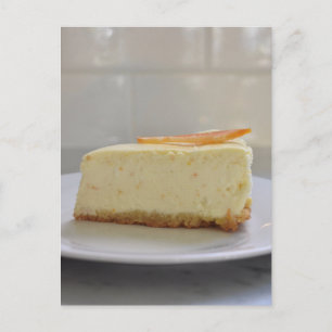 フードフォトグラファーOrangeチーズケーキスライス ポストカード