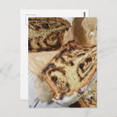 フードフォトグラフィー転がシナモンパン ポストカード (正面/裏面)
