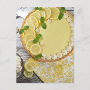 フードフォトグラフィーTarte au Citron Lemon Tart Pastry ポストカード