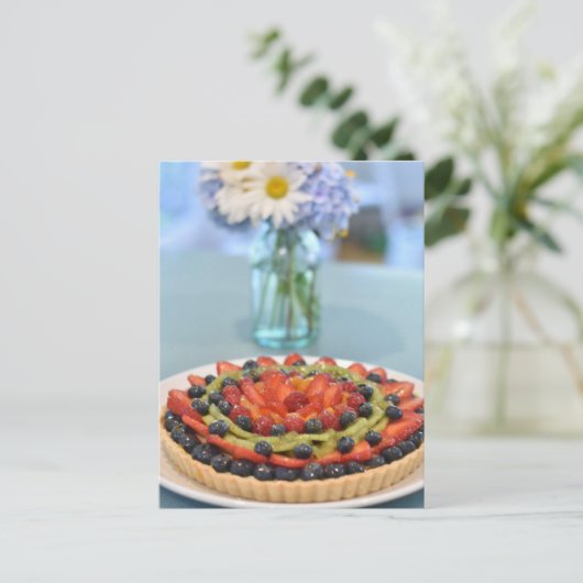 フードフォトグラフツタルトフランスのペストリー ポストカード (スタンド正面)