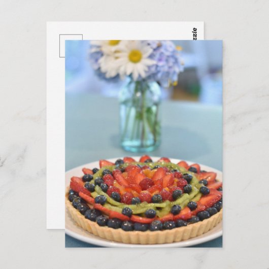 フードフォトグラフツタルトフランスのペストリー ポストカード (正面/裏面)