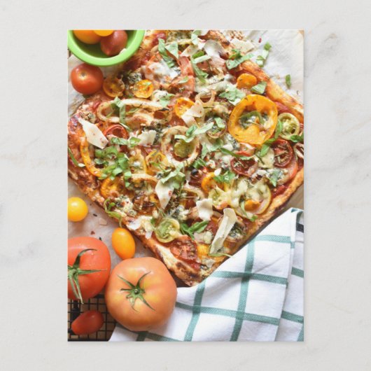 フードフォトグ素朴トマトパフペーストリアタルト ポストカード (正面)