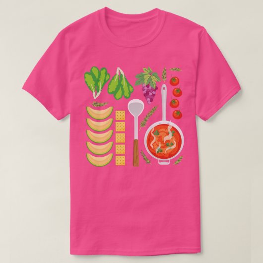 フードフラットレイ1 Tシャツ (デザイン正面)