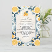 フードフルーツライムレモン軍隊リハーサルディナー 招待状 (スタンド正面)