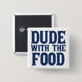 フードブルーの男 缶バッジ