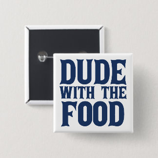 フードブルーの男 缶バッジ