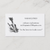 フードブログロつるゴの台所用品 名刺 (裏面)