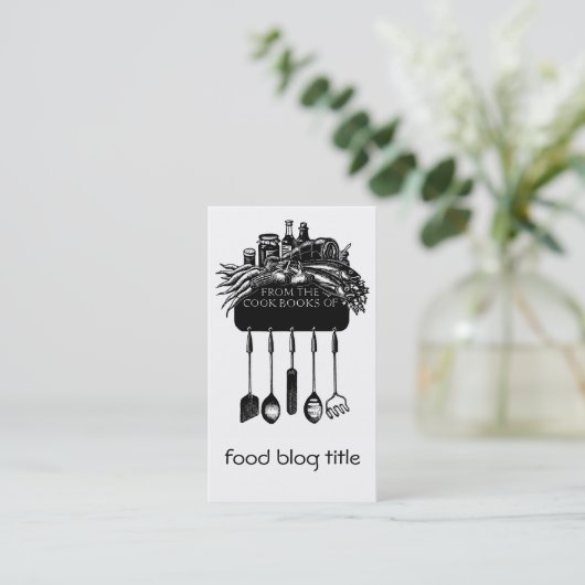 フードブログ名刺 名刺 (スタンド正面)