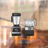 フードプロセッサ&ブレンダー漫画イラストレーション ウィンドウサイン (シート2)