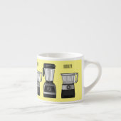 フードプロセッサ&ブレンダー漫画イラストレーション エスプレッソカップ (右)