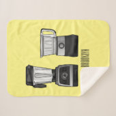 フードプロセッサ&ブレンダー漫画イラストレーション シェルパブランケット (正面(横))