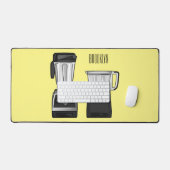 フードプロセッサ&ブレンダー漫画イラストレーション デスクマット (キーボード&マウス)