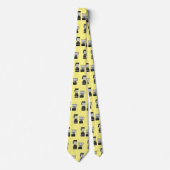 フードプロセッサ&ブレンダー漫画イラストレーション ネクタイ (正面)