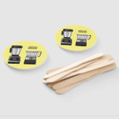 フードプロセッサ&ブレンダー漫画イラストレーション ハンドファン (組立なし)