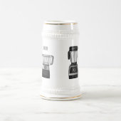 フードプロセッサ&ブレンダー漫画イラストレーション ビールジョッキ (中央)