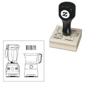 フードプロセッサ&ブレンダー漫画イラストレーション ラバースタンプ (押印)