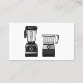 フードプロセッサ&ブレンダー漫画イラストレーション 名刺 (裏面)
