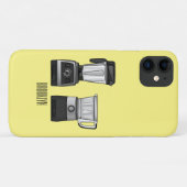 フードプロセッサ&ブレンダー漫画イラストレーション Case-Mate iPhoneケース (裏面(横))