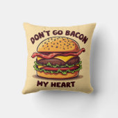 フードプンおもしろいベーコンオーバーチーズバーガーデザイン クッション (裏面)