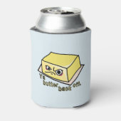 フードプンをバターで返す。 缶クーラー (缶裏面)