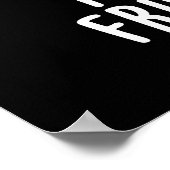 フードプンダークおもしろいBGのフライしか持っていない ポスター (角)