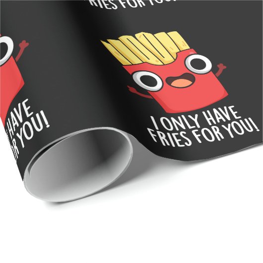 フードプンダークおもしろいBGのフライしか持っていない ラッピングペーパー (ロールコーナー)