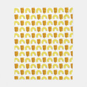 フードペアリングエルボマカロニチェダーMac&チーズ フリースブランケット (正面)