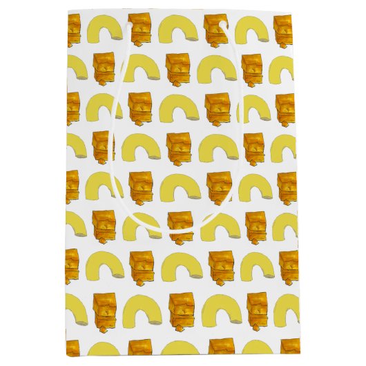 フードペアリングエルボマカロニチェダーMac&チーズ ミディアムペーパーバッグ (正面)