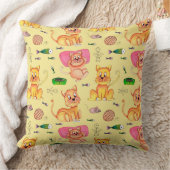 フードボウル魚ペット愛猫ネコ猫デコールテーマ クッション (ブランケット)