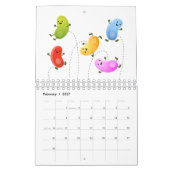 フードマンガイラストレーション カレンダー (2月 2027)