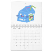 フードマンガイラストレーション カレンダー (3月 2027)