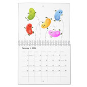 フードマンガイラストレーション カレンダー (2月 2026)