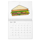 フードマンガイラストレーション カレンダー (3月 2026)