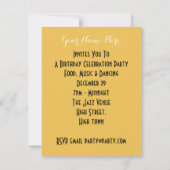 フードミュージック&踊りカッコいい猫パーティー 招待状 (裏面)