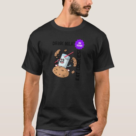 フードミルクとクッキー Tシャツ (正面)