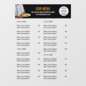 フードメニューケータリングレストランビジネス ウィンドウサイン (シート)